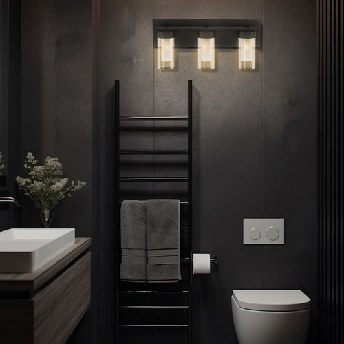 Barra De Luces Led Para Tocador De Baño 19.5'' Color Negro