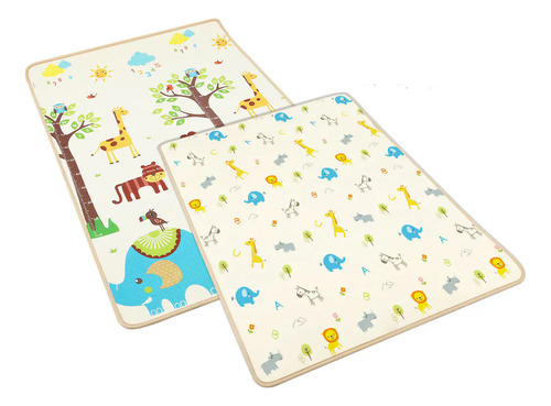 Alfombra Carestino Antigolpes Reversible 120x180 Jungla