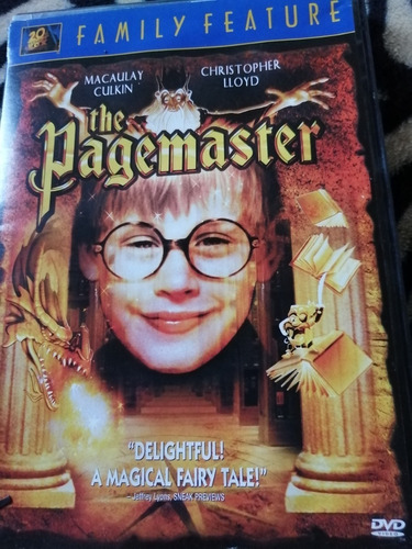 Dvd El Guardian De Las Palabras The Pagemaster Macaulay Culk