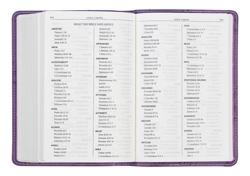 Imagen 8 de 9 de Biblia En Inglés King James Version Tamaño Compacto Morado
