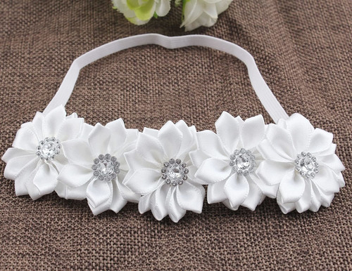 Bloomposh Diademas Blancas Para Bebés, Lazos Para El Cabello