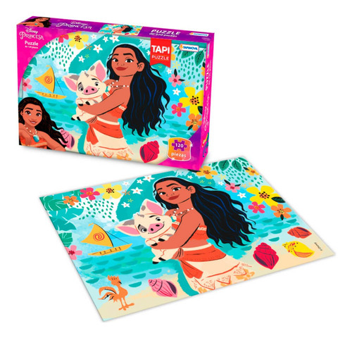 Rompecabezas Puzzle 120 Piezas Princesas Moana Tapimovil