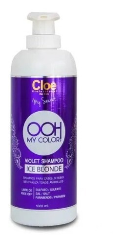 Shampoo Cloe Matizador Violet Ice Blonde 1000ml