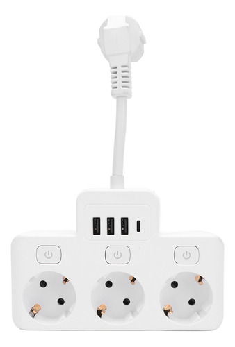 Protector Contra Sobretensiones Power Strip De 3 Vías, Igníf