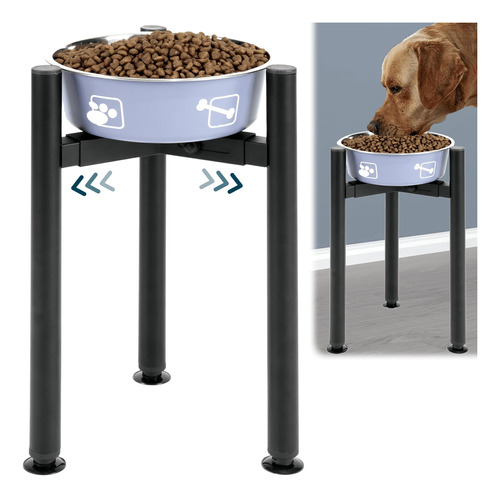 Shainfun Soporte Elevado Ajustable Para Cuencos Para Perros