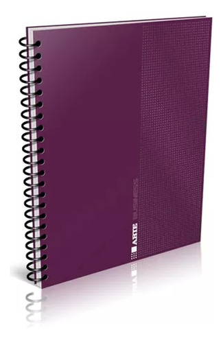 Cuaderno Tapa Dura Arte Business A4 120 Hojas Con Espiral Color Rayado