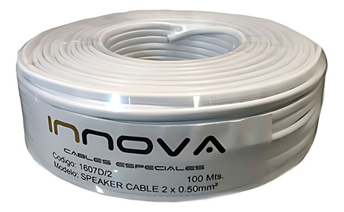 Cable Gemelo Interior  2 X 0,50mm² | Blanco |100 Mts 1605d/2