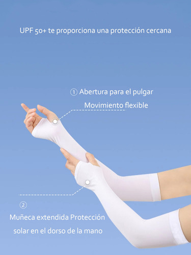 1 Pares Mangas Protectoras Para Brazos Protección Solar Uv