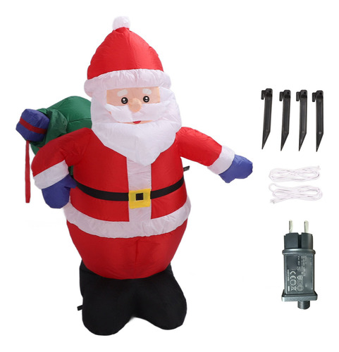 Bolsa De Regalo Inflable Para Decoración De Papá Noel De 3.9