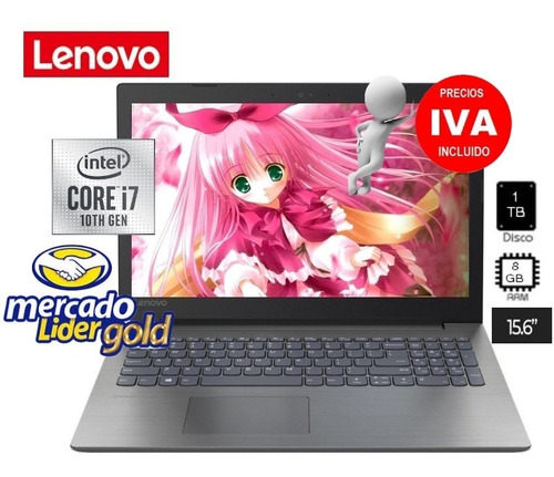 Imagen 1 de 8 de Laptop Portátil Lenovo Core I7 1065g7 8gb 1000gb 15.6  I5