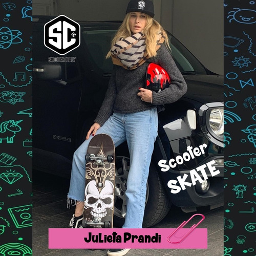 Imagen 9 de 10 de Skate Patineta Profesional Marca Scooter Fun Estilo Penny