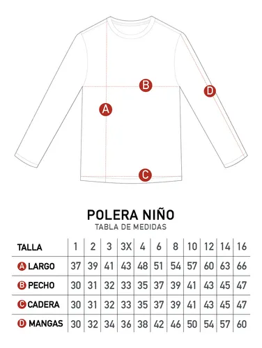 Polera Manga Larga Niño Personajes Blanco Marvel