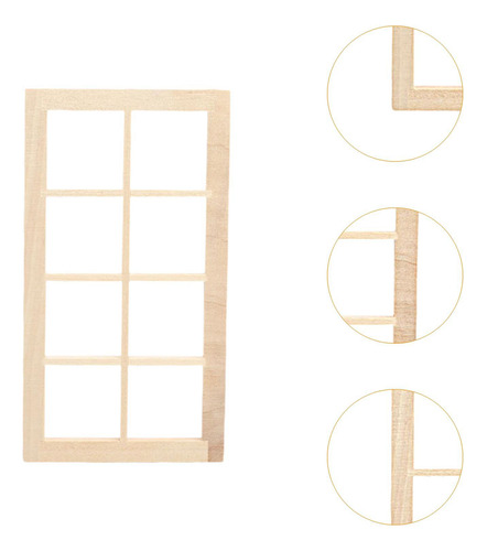 Ventana En Miniatura Para Casa De Muñecas, Decoración Diy,