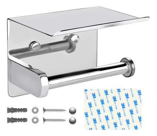 Lvyouif - Soporte De Papel Higinico Autoadhesivo Con Estante