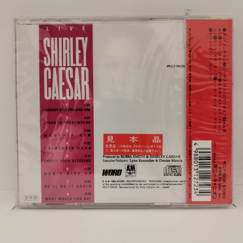 Shirley Caesar I Remember Mama Cd Jap Obi Nuevo Musicovinyl