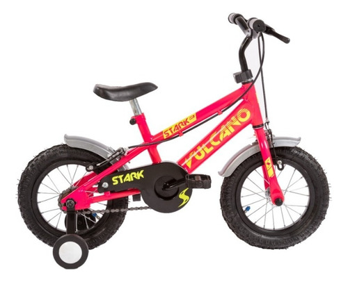 Bicicleta Infantil Rodado 12 Stark Vulcano 6129 Fucsia Color Rosa