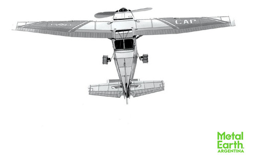 Maqueta Metalica Metal Earth Argentina Cessna Skyhawk 3d