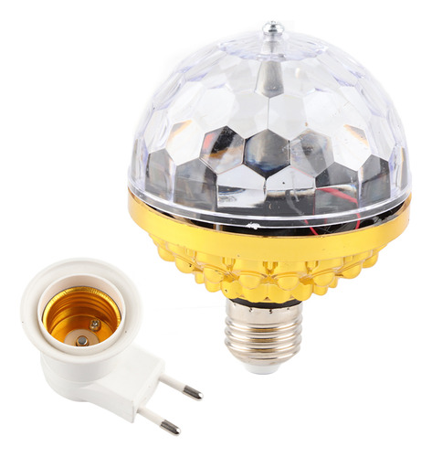 Colorida Bola Giratoria Dj Crystal Rgb Party Disco Led