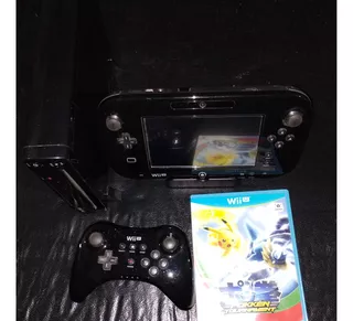 Nintendo Wii U 32gb Deluxe Negro Muy Bien Cuidada