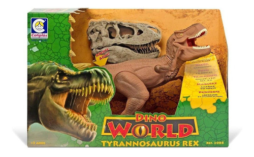 Dinossauro Tiranossauro Rex Dino World Cotiplas Com Som
