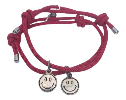 Pulsera Pareja Amistad Smile Carita Feliz Magnetica Bordo 