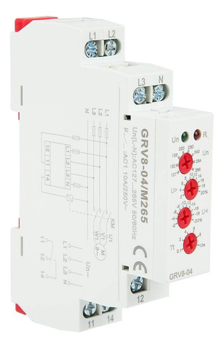 Grv8-04 Rele Monitoreo Voltaje Trifasico Alta Precision Led