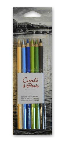 Kit De Lápis Conté A Paris Pastel Paisagem 6 Cores 50113