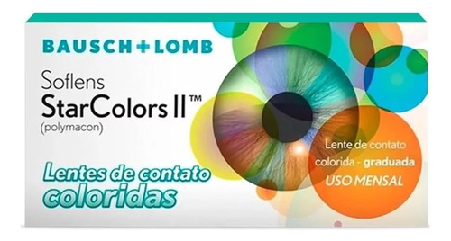 Lentes De Contato Coloridas Soflens Starcolors Ii - Com Grau