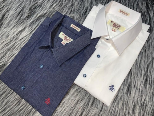 Camisa Manga Corta Penguin Slim Fit