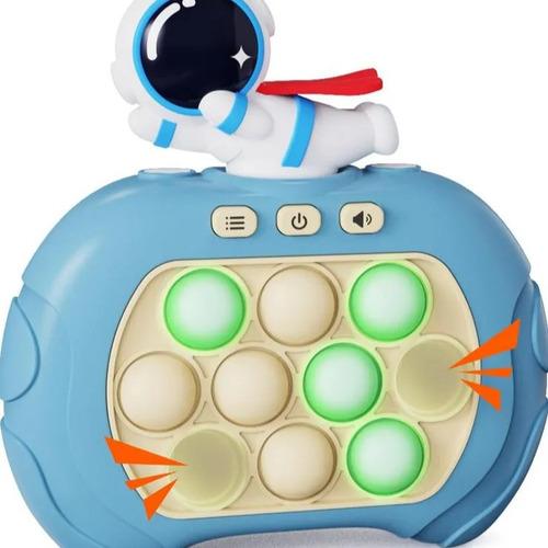 Pop-it Mini Eletrônico Gamer Console Anti Stresse Astronauta Cor Astronauta Azul