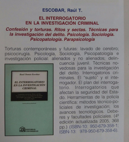 El Interrogatorio En La Investigación Criminal