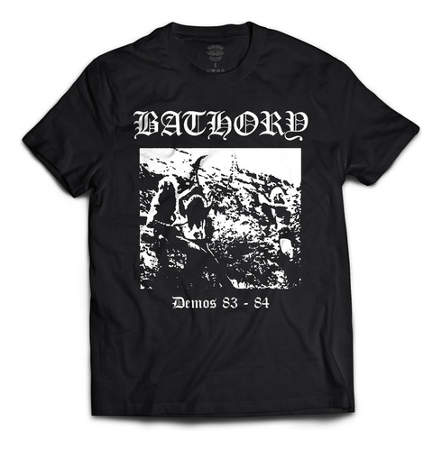 Remera Bathory - Demos 83 - 84 - Black Metal