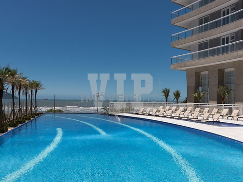 Imagem 29 de 30 de Studio A Venda Com 1 Dormitório Vista Total Para O Mar Em Santos - Ap00607 - 69853266