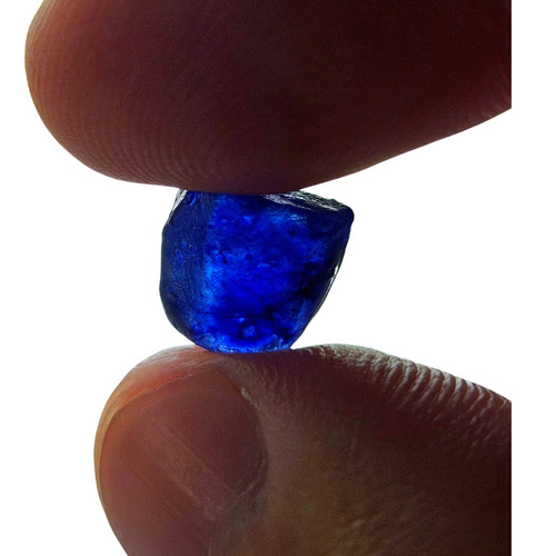 Safiras Brutas Para Lapidação Azul Intenso Com 11.95 Gramas Azul Royal