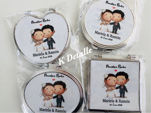 Recuerdos De Boda Personalizados Espejos Regalo Original