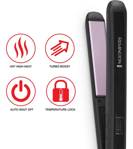 Alaciadora Remington Cabello Liso Sin Frizz Rápido Negro