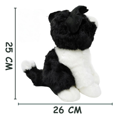 Perro De Peluche Border Collie Viahart Suave Y Tierno 26 Cm