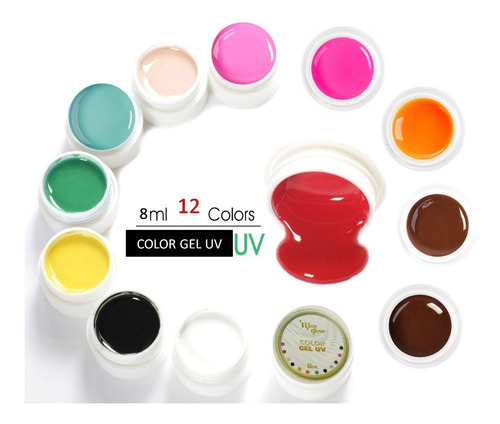 Imagen 2 de 7 de Color Gel Uv Painting Gel Esmaltes De Uñas Gel Manicure