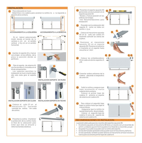 Imagen 10 de 10 de Cortina Roller Blackout 110x220cm Standard Roller Rollerpro
