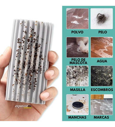 Mopa De Mano Limpia Polvo Pelos Liquido Casa Cocina Hogar