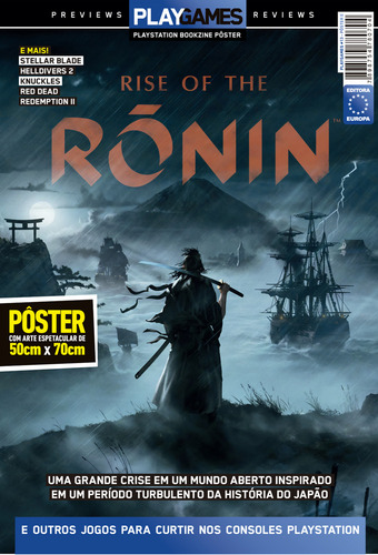 Superpôster Playgames - Rise Of The Ronin, De Editora Europa. Editorial Europa, Capa Mole, Edição 2024-06-24 00:00:00 Em Português
