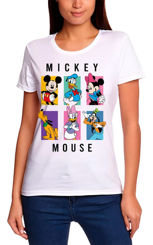 Hermosas Polera De Mickey & Minnie Mouse Y Sus Amigos Mujer 