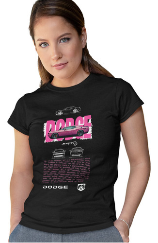 Playera Challenger Srt Pink/dodge/coches/ Adulto & Niño