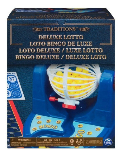 Imagen 1 de 3 de Juegos De Mesa Cardinal - Bingo Lotto Deluxe Azul