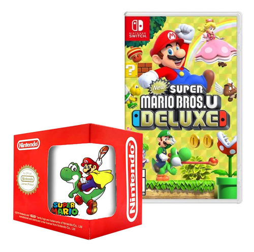 New Super Mario Bros U Deluxe Nintendo Switch Y Taza 9