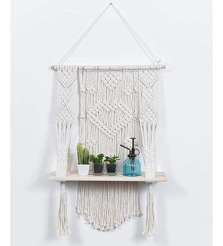 Ebristar Macrame Estante Colgante De Pared, Estante Colgant