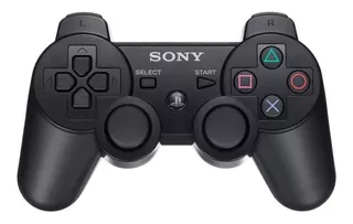 Controle sem fio joystick Sony PlayStation Dualshock 3 preto