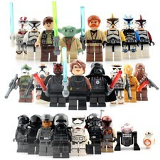 Minifigures Star Wars 24 Unidades Bb8 R2d2 Yoda Chewbacca