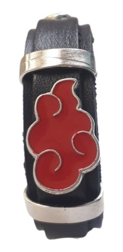 Imagem 2 de 6 de Pulseira Akatsuki Nuvem Vermelha Ajustável