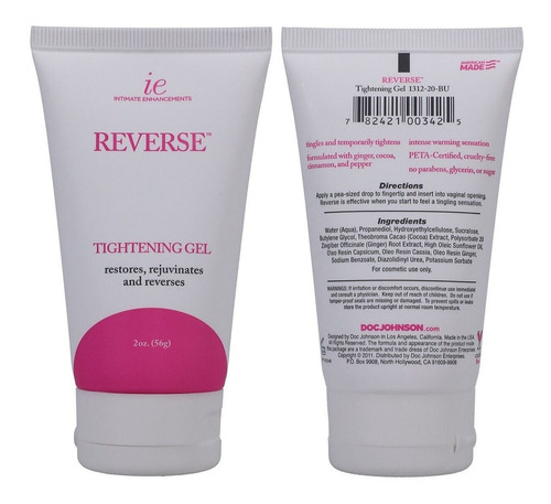 Reverse Lubricante Intimo Estrechador Vaginal Efecto Térmico